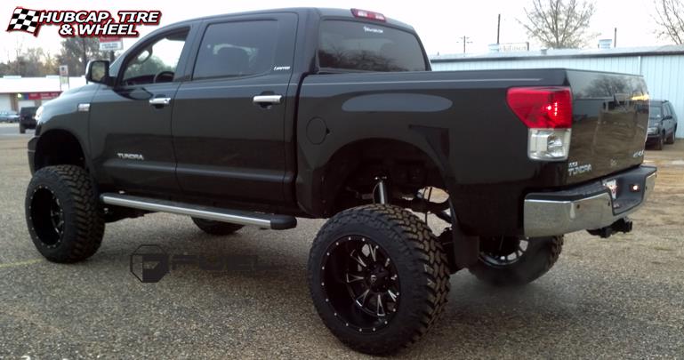 vehicle gallery/toyota tundra fuel throttle d513 0X0  Matte Black & Milled wheels and rims